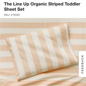 Domino x crate&kids toddler sheet set